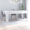 vidaXL Esstisch Hochglanz-Wei&szlig; 180x90x76 cm Holzwerkstoff