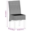 vidaXL Esszimmerst&uuml;hle 4 Stk. Braun Natur Rattan