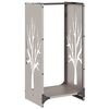 vidaXL Brennholzregal 40x30x80 cm Wetterfester Stahl