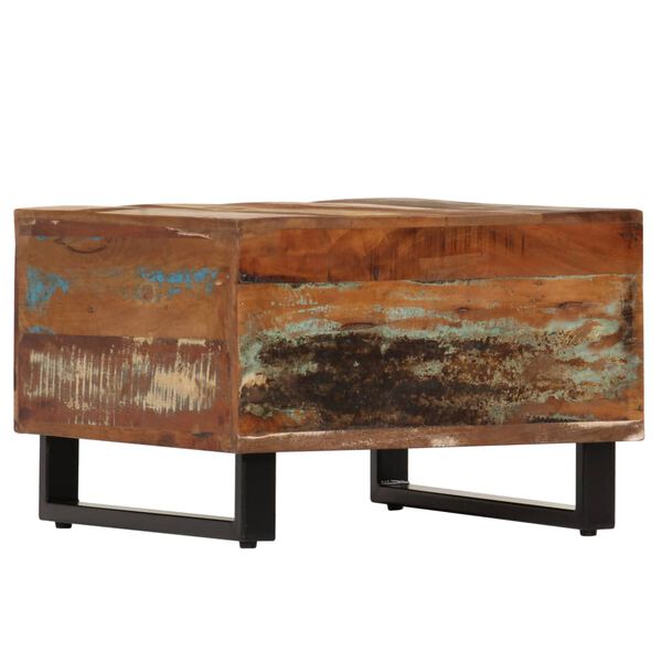vidaXL Couchtisch 50 x 50 x 35 cm Altholz Massiv