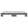 vidaXL Tagesbett Ausziehbar Dunkelgrau 100x200 cm Stoff