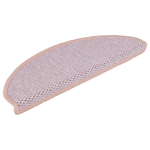 vidaXL Stufenmatten Selbstklebend Sisal-Optik 30Stk. 65x21x4cm Rosa