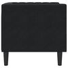 vidaXL Chesterfield-Sessel Schwarz Samt