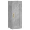 vidaXL Highboard Betongrau 34,5x34x180 cm Holzwerkstoff