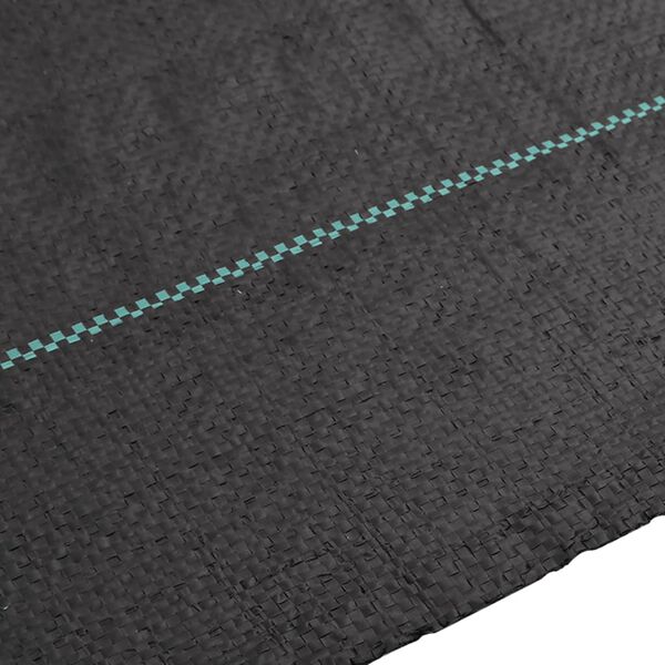 vidaXL Unkrautvlies Schwarz 2x10 m PP