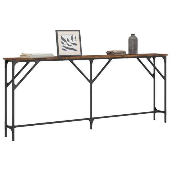 vidaXL Konsolentisch R&auml;uchereiche 180x23x75 cm Holzwerkstoff