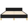 vidaXL Bettgestell ohne Matratze Schwarz 120x200 cm Stoff