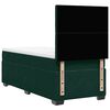 vidaXL Boxspringbett mit Matratze Dunkelgr&uuml;n 80x200 cm Samt