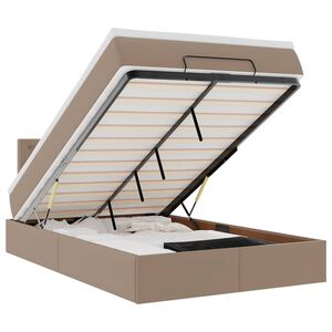 vidaXL Ottoman-Bett mit Matratzen & LEDs 120x200cm Kunstleder