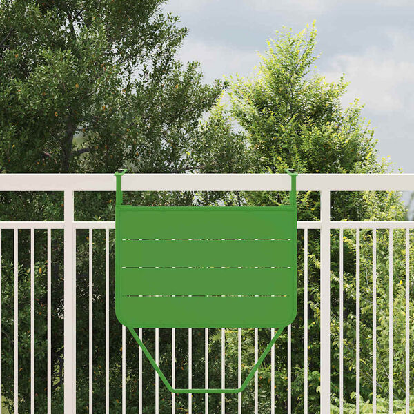 vidaXL H&auml;ngender Balkontisch Gr&uuml;n 60 x 39 x 65 cm Stahl