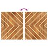 vidaXL 5-tlg. Badschrank-Set Braun und Schwarz Massivholz Mango