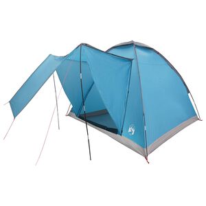 vidaXL Campingzelt mit Dach Blau 2-Personen Polyester und Stahl