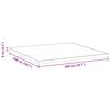 vidaXL Matratzenauflage Wei&szlig; 200 x 200 cm Jacquard-Stoff
