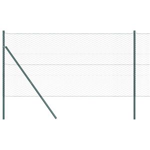 vidaXL Bodenmontierter Sechseckzaun 100 x 1 m PVC-beschichteter Stahl