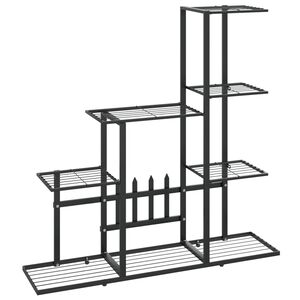 vidaXL Blumenst&auml;nder 94,5x25x88 cm Schwarz Metall