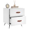 vidaXL Nachttische 2 Stk. Wei&szlig; 40x35x47,5 cm Holzwerkstoff