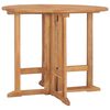 vidaXL Klappbarer Garten-Esstisch &Oslash;90x75 cm Massivholz Teak