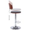 vidaXL Barhocker 2 Stk. Dunkelgrau Bugholz und Stoff