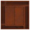 vidaXL Feuerstelle Braun 60 x 60 x 30 cm Wetterfeststahl