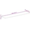 vidaXL Tischplatte 140x60x3,8 cm Rechteckig Massivholz Akazie
