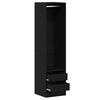 vidaXL Kleiderschrank Schwarz Eichen-Optik 50 x 50 x 200 cm