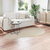 vidaXL Bereichsteppiche HUARTE Beige 100 x 200 cm Polyester