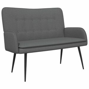 vidaXL 2-Sitzer Sofa Dunkelgrau 115 x 61 x 87 cm Stoff
