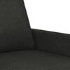 vidaXL 2-Sitzer-Sofa Schwarz 120 cm Stoff