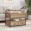 vidaXL Couchtisch Artisan-Eiche 70 x 50 x 54,5 cm Holzwerkstoff