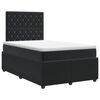 vidaXL Boxspringbett mit Matratze Schwarz 120 x 190 cm Samt