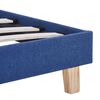 vidaXL Bettgestell Blau Stoff 140x200 cm