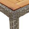 vidaXL 5-tlg. Garten-Essgruppe mit Kissen Grau Poly Rattan