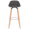 vidaXL Barhocker 2 Stk. Dunkelgrau Stoff