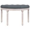 vidaXL Sitzbank Dunkelgrau 81,5x41x49 cm Samt