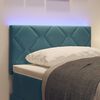 vidaXL LED Kopfteil Dunkelblau 80 cm Kunstleder