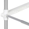 vidaXL Waschmaschinenregal Wei&szlig; 70 x 27 x 136 cm Aluminium