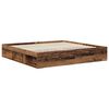 vidaXL Bettrahmen Altholz 200 x 200 cm Massives Kiefernholz