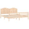vidaXL Massivholzbett mit Kopfteil 200x200 cm