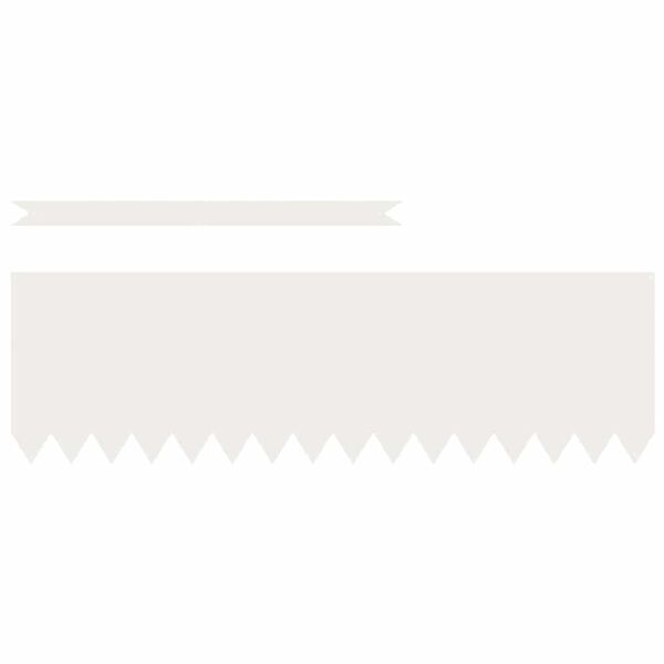 vidaXL Raseneinfassung 10 pcs Weiß 100 x 0,05 x 20 cm