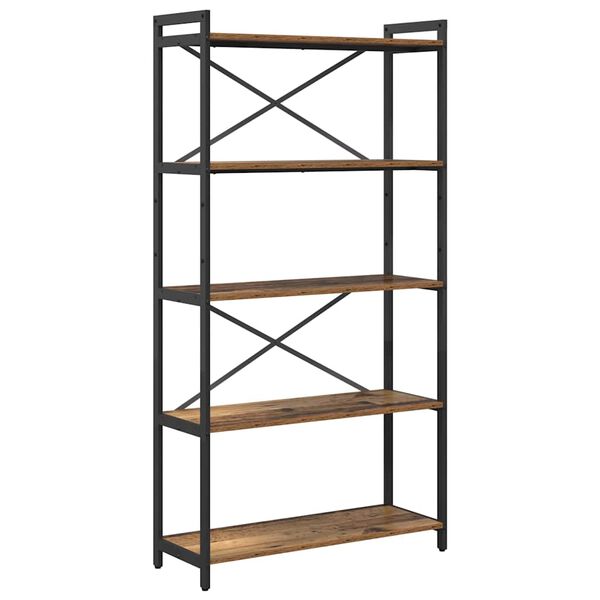 vidaXL B&uuml;cherregal Altholz 80 x 30 x 155 cm Holzwerkstoff