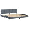 vidaXL Bettgestell ohne Matratze "Hanko" Dunkelgrau 200x200 cm Samt