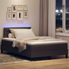 vidaXL Boxspringbett mit Matratze Dunkelbraun 120 x 200 cm Stoff