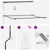 vidaXL Markise Automatisch mit LEDs Braun 400x300 cm