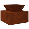 vidaXL Feuerstelle Rostig 50 x 50 x 40 cm Wetterfeststahl