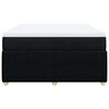 vidaXL Boxspringbett mit Matratze Schwarz 160x200 cm Stoff