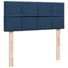 vidaXL Boxspringbett mit Matratze Blau 120x200 cm Stoff