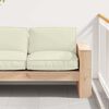 vidaXL Kissen Creme 80 x 80 x 12 cm Oxford-Stoff