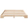 vidaXL Bettrahmen Braun 180 x 210 cm Massives Kiefernholz