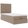 vidaXL Ottoman-Bett mit Matratze Cappuccino-Braun 80x200 cm Kunstleder