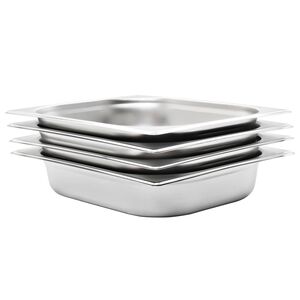 vidaXL Gastronormbeh&auml;lter 4 Stk. GN 1/2 65 mm Edelstahl